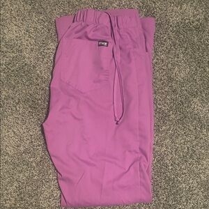 Purple Drawstring  scrub Pants